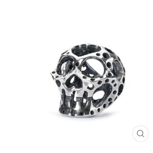 Trollbeads Silver Skull Bracelet Charm